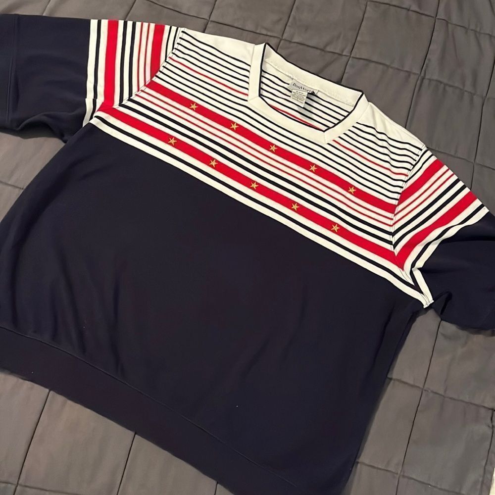 Vintage Patriotic lightweight sweater t shirt